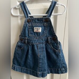 OshKosh B'gosh Classic Blue Overall Jumper Dress.  18M